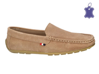 Мокасини ШКІРА American Club JK 12 бежеві 37-41 (373/25)