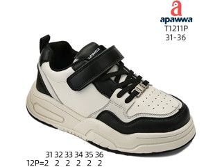 Кроссовки детские Apawwa T1211P black-beige 31-36