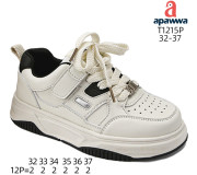 Кросівки дитячі Apawwa T1215P black-white 32-37