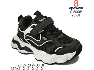 Кросівки дитячі  Apawwa G1800P black 26-31