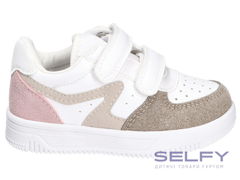 Кроссовки American Club ES 181 бело-бежевый 32-36, Фото 1