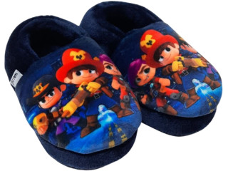 Тапочки Memory Waldi Home 24-33 сині, Бравл Старс