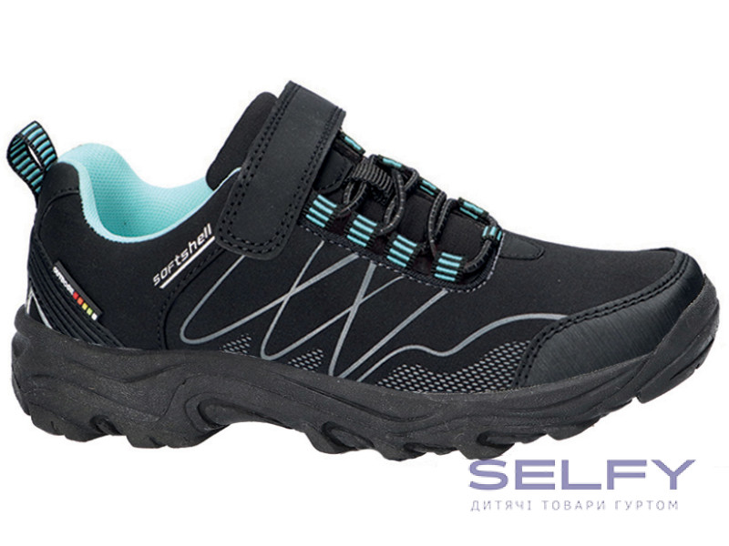 Кроссовки SOFTSHELL American Club WT 257 черно-голубой 32-36, Фото 1