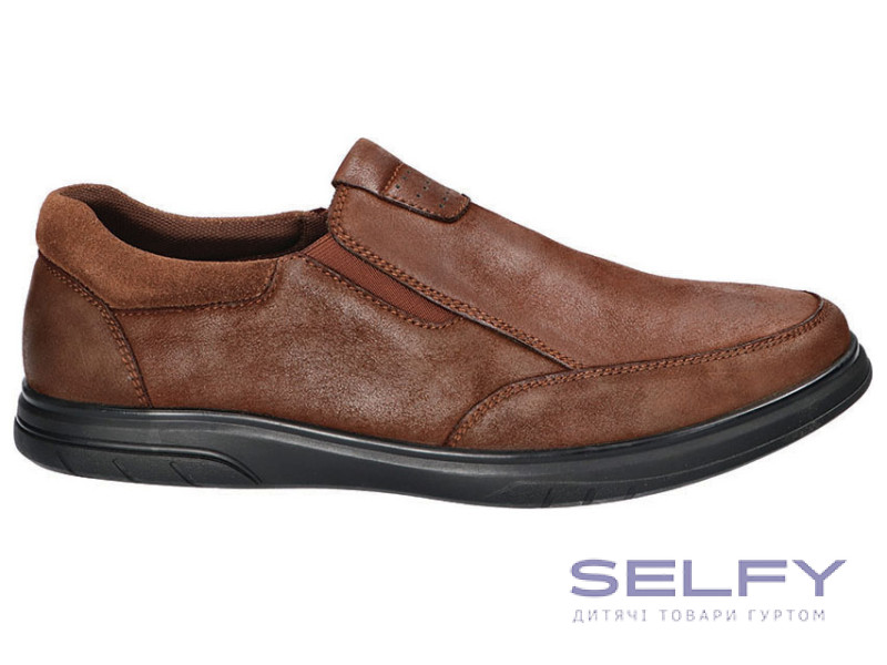 Туфлі ШКІРА American Club CY 139 коричневий 41-45, Фото 1