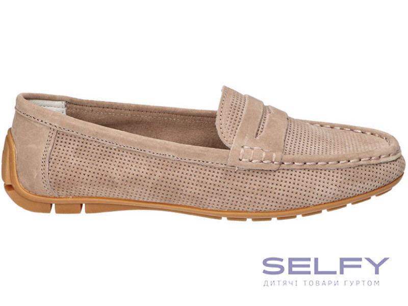 Мокасини ШКІРА American Club JK 13 бежевий 36-41, Фото 1