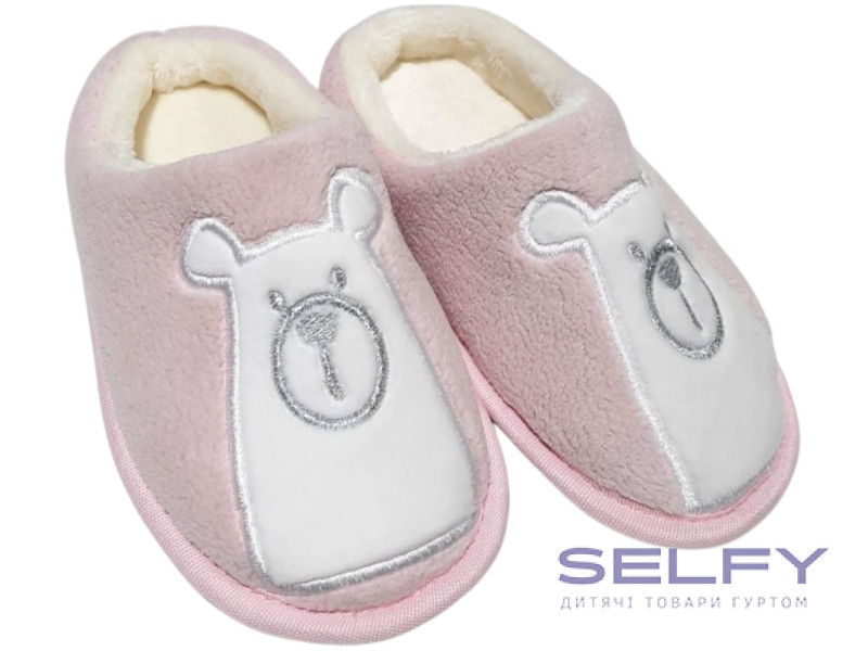 Тапочки Memory Waldi Home 28-37 рожеві, ведмедик, Фото 1
