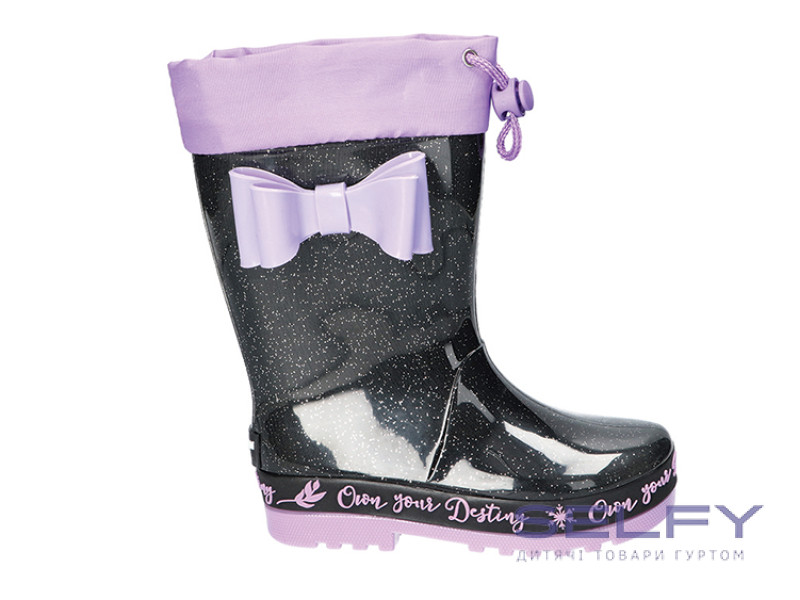 Резинові черевики American Club KAL 26/24 чорно-фіолетовий 26-30, Фото 1