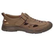 Босоножки кожаные мужские American Club CY 107/24 темный беж 40-44
