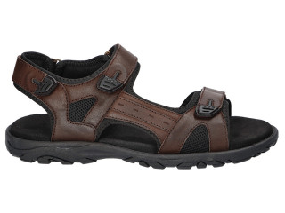 Босоніжки шкіряні чоловічі American Club CY 145 коричневий 41-45