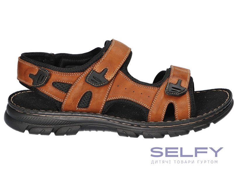 Босоножки кожаные мужские American Club CY 147 коричневый 41-45, Фото 1