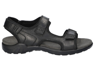 Босоніжки шкіряні чоловічі American Club CY 148 чорний 41-45 (442/25)