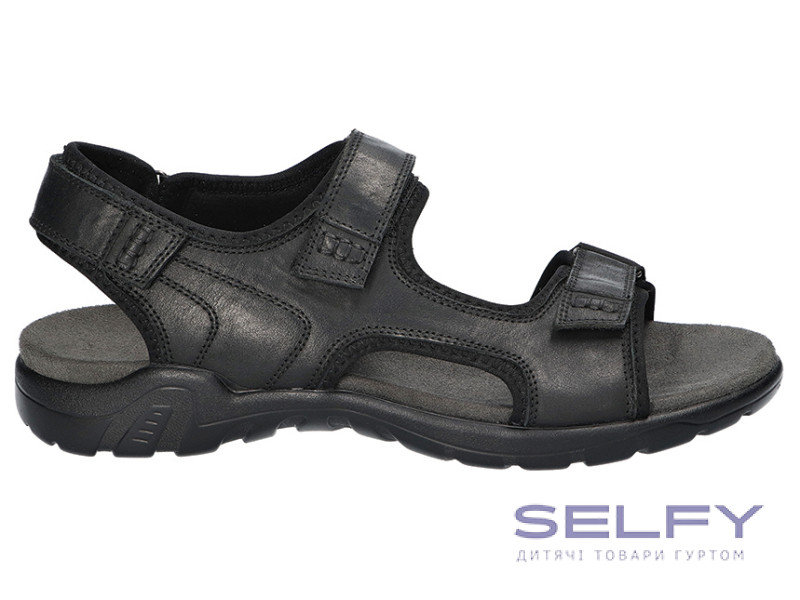 Босоніжки шкіряні чоловічі American Club CY 148 чорний 41-45, Фото 1