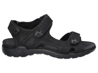 Босоніжки шкіряні чоловічі American Club CY 146 чорний 41-45