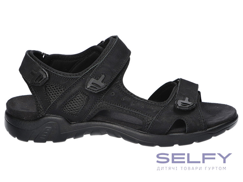 Босоножки кожаные мужские American Club CY 146 черный 41-45, Фото 1