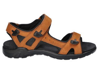 Босоніжки шкіряні чоловічі American Club CY 146 коричневий 41-45