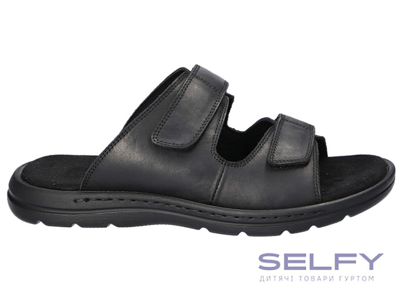 Шлепанцы кожаные мужские American Club CY 149 черный 41-45 (445/25), Фото 1