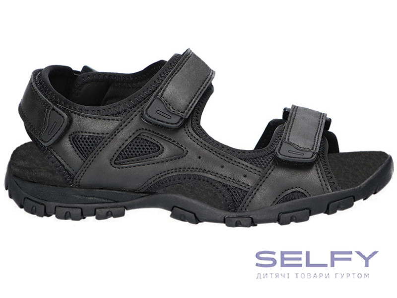 Шльопанці шкіряні чоловічі American Club HL 159 чорний 47-49, Фото 1