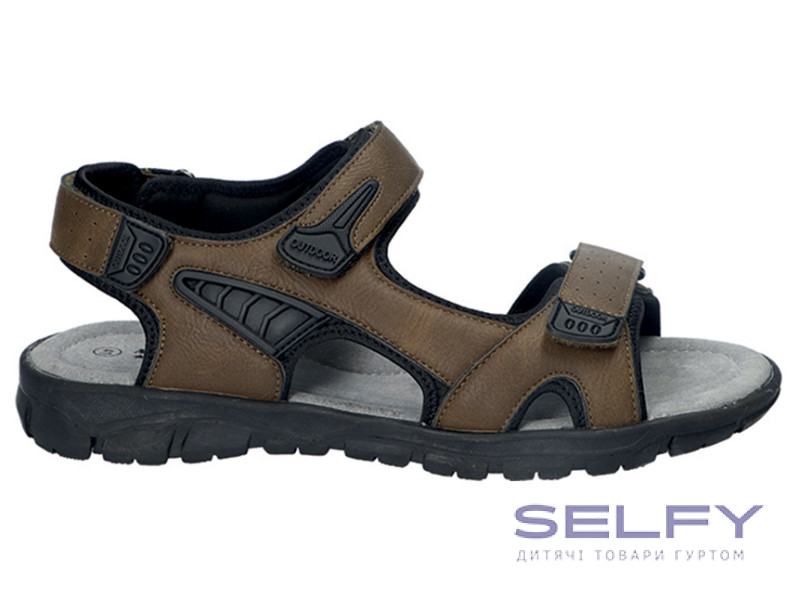 Босоніжки шкіряні чоловічі American Club XD 156 коричневі 40-43, Фото 1