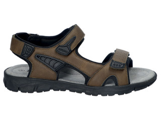 Босоніжки шкіряні чоловічі American Club XD 156 коричневі 40-43