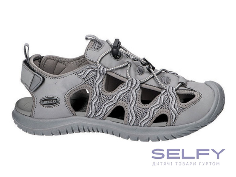 Босоножки подростковые American Club HL 129/24 серый 37-41, Фото 1