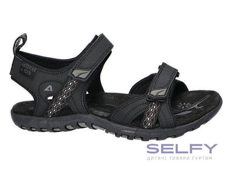 Босоножки подростковые American Club HL 130 черный 37-41, Фото 1