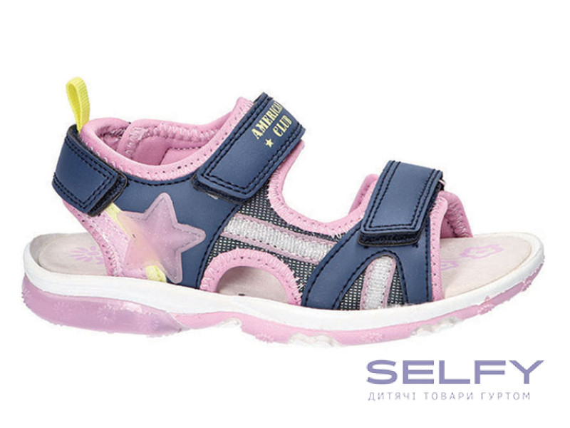 Босоніжки дитячі American Club RL 147/24 LED синій 27-31, Фото 1