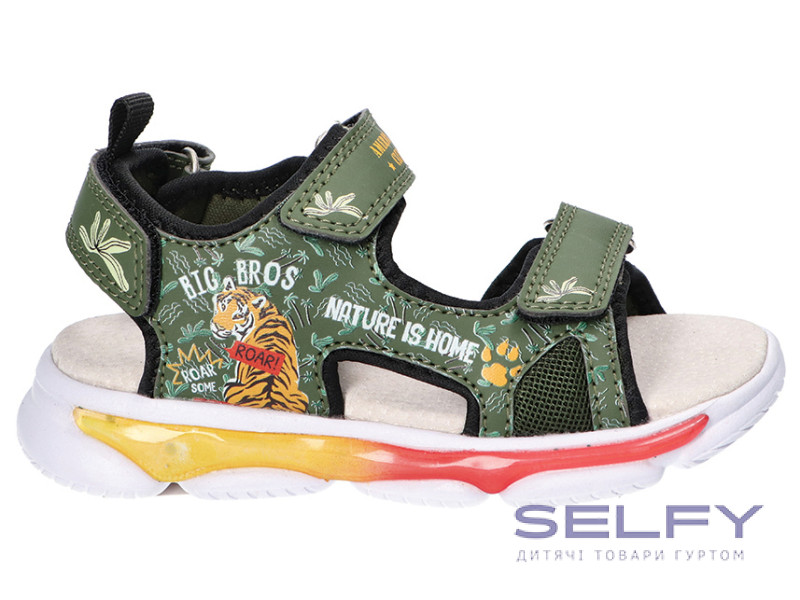 Босоніжки дитячі American Club HL 169 хакі 25-30, Фото 1