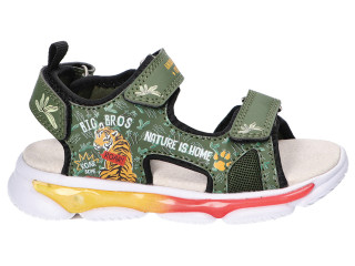 Босоніжки дитячі American Club HL 169 LED хакі 25-30