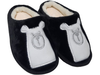Тапочки Memory Waldi Home 28-37 чорний, ведмедик