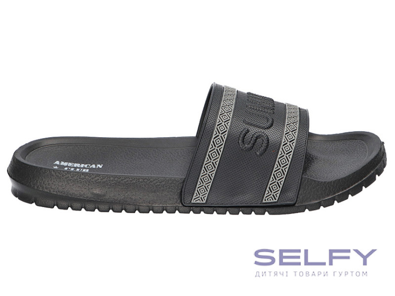 Шльопанці EVA American Club NH 161 чорно-сірі 41-45, Фото 1