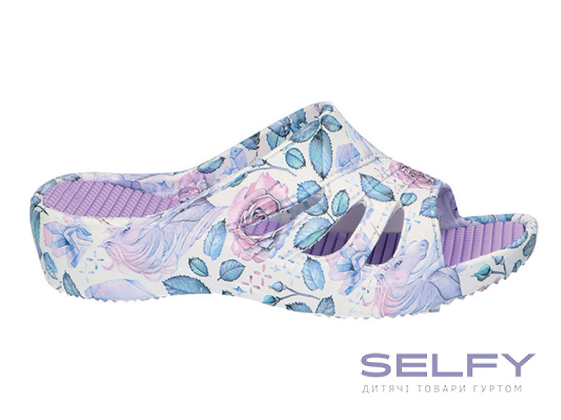 Шлепанцы EVA American Club NH 100 бело-сиреневый 36-41, Фото 1