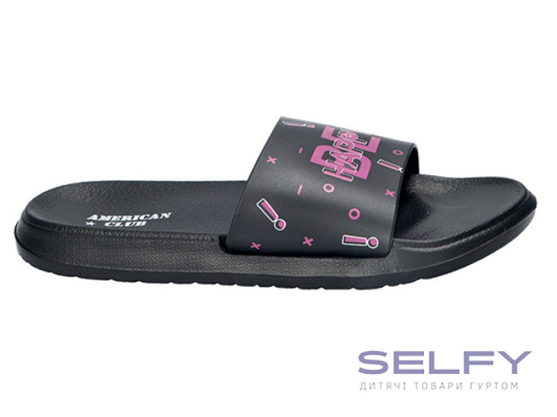 Шльопанці EVA American Club NH 126/24 чорний 37-41 (698/25), Фото 1