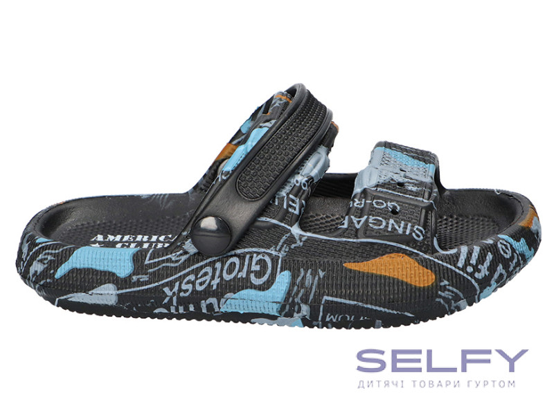 Шльопанці EVA American Club NH 179 чорний 24-29, Фото 1