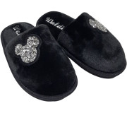 Тапочки Memory Waldi Home 28-37 чорні, блискуча мишка
