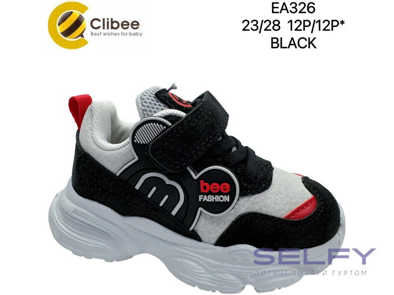 Кросівки дитячі Clibee EA326 black 23-28, Фото 1