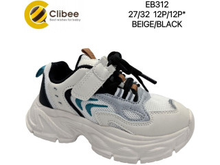 Кросівки дитячі Clibee EB312 beige-black 27-32