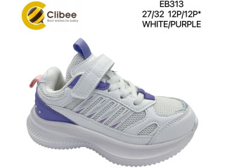 Кросівки дитячі Clibee EB313 white-purple 27-32