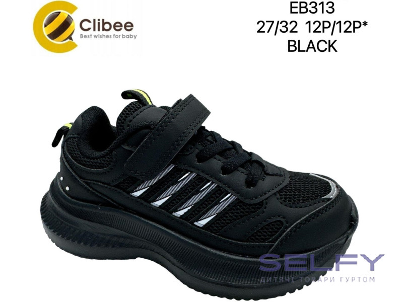 Кроссовки детские Clibee EB313 black-green 27-32, Фото 1