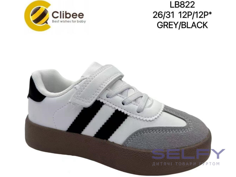 Кросівки дитячі Clibee LB822 grey-black 26-31, Фото 1