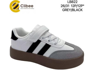Кроссовки детские Clibee LB822 grey-black 26-31