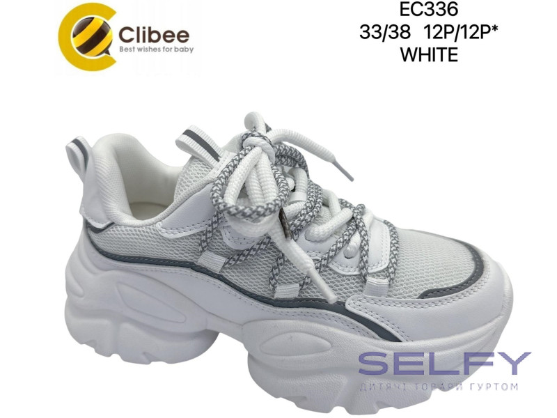 Кроссовки детские Clibee EC336 white 33-38, Фото 1