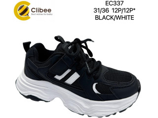 Кросівки дитячі Clibee EC337 black-white 31-36