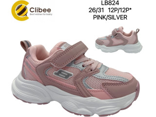 Кросівки дитячі Clibee LB824 pink-silver 26-31
