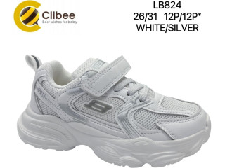 Кроссовки детские Clibee LB824 white-silver 26-31