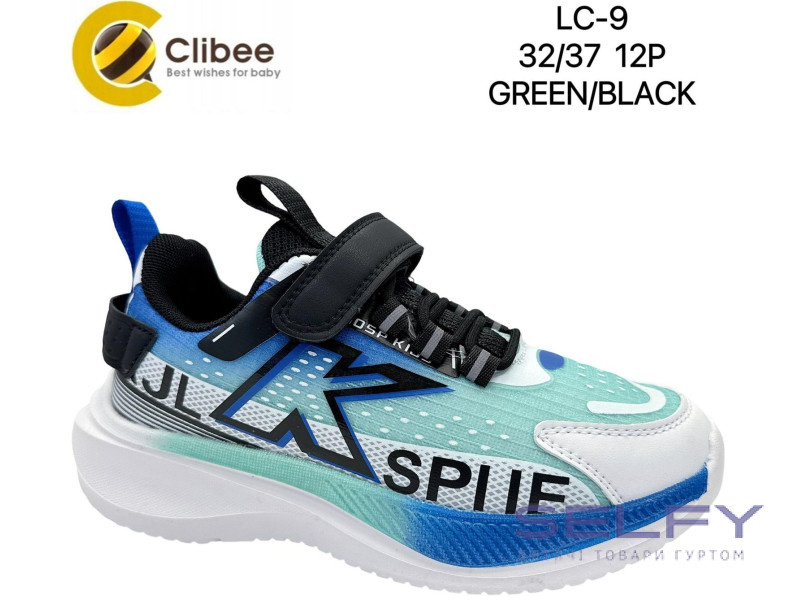 Кросівки дитячі Clibee LC9 green-black 32-37, Фото 1