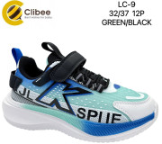 Кроссовки детские Clibee LC9 green-black 32-37