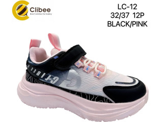 Кросівки дитячі Clibee LC-12 black-pink 32-37