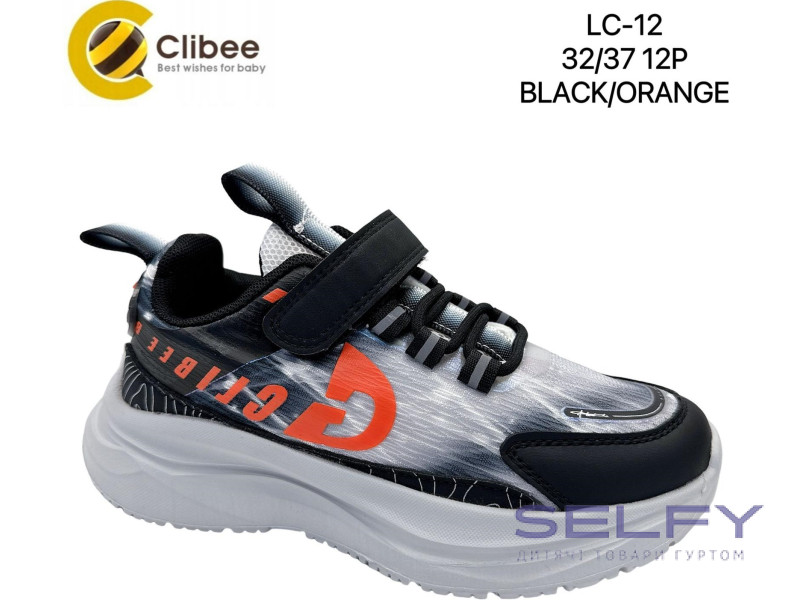 Кроссовки детские Clibee LC12 black-orange 32-37, Фото 1
