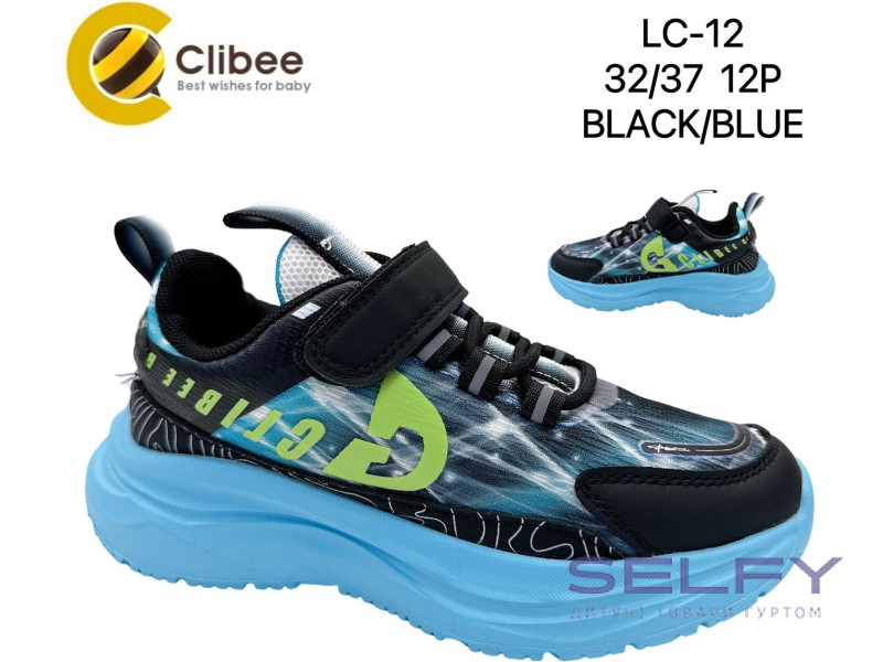 Кроссовки детские Clibee LC12 black-blue 32-37, Фото 1