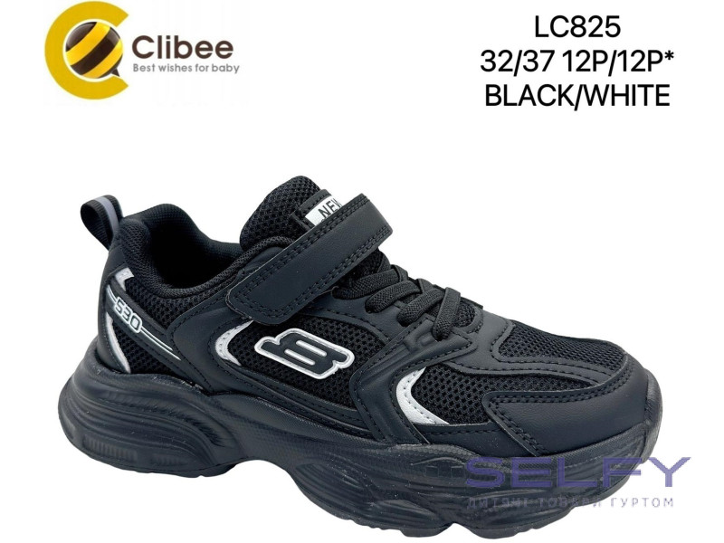 Кроссовки детские Clibee LC825 black-white 32-37, Фото 1